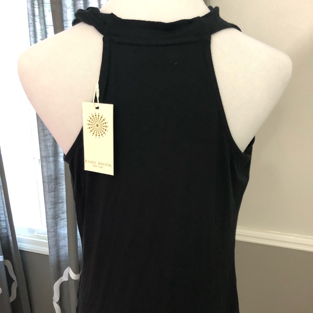 NWT Ramy Brook Black Cowel Neck Tank size small